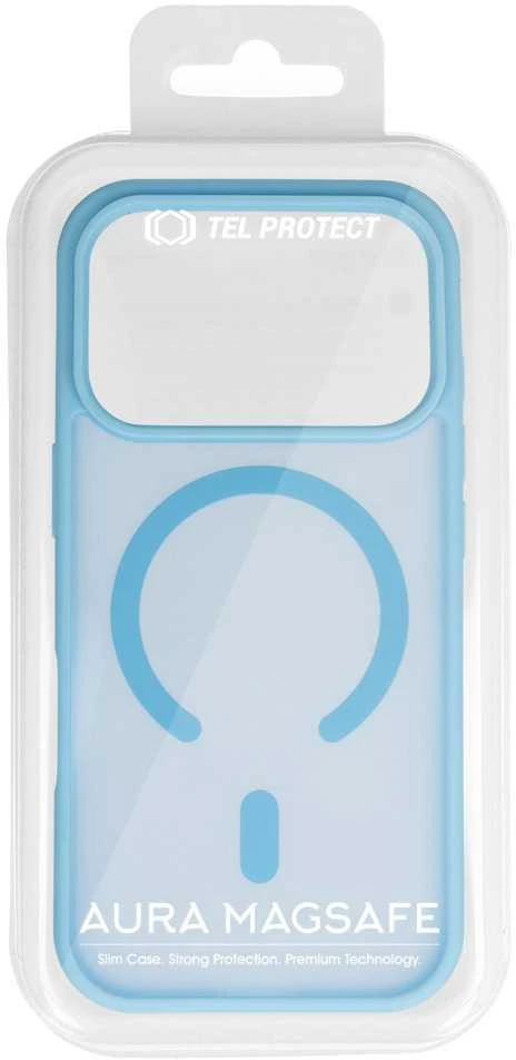 Tel Protect Aura Matte Magsafe dėklas skirtas Apple iPhone 17 Air mėlynos spalvos