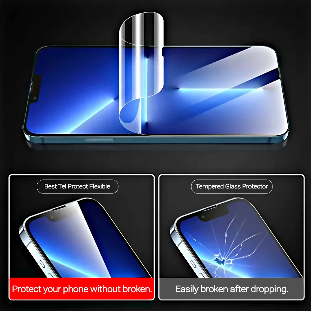 Tel Protect Best Flexible Hybrid Apsauginis stiklas skirtas Apple iPhone 15 PLUS/15 PRO MAX