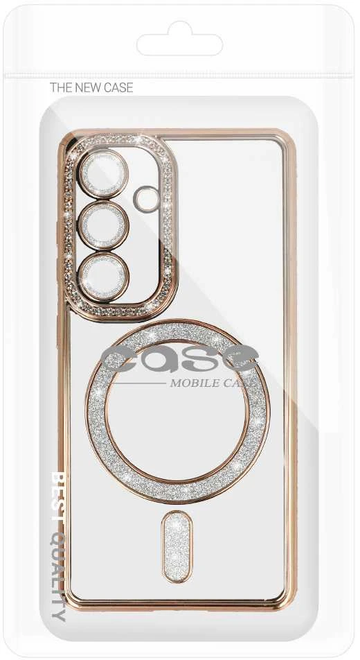 Fusion Accessories Tel Protect Bling Magsafe dėklas skirtas Samsung Galaxy S26 aukso spalvos