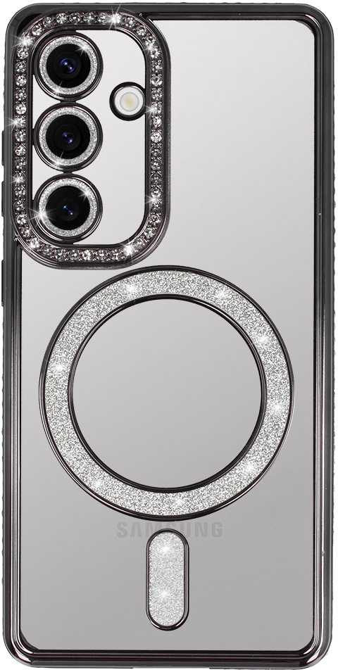 Tel Protect Bling Magsafe dėklas skirtas Samsung Galaxy S26 juodos spalvos