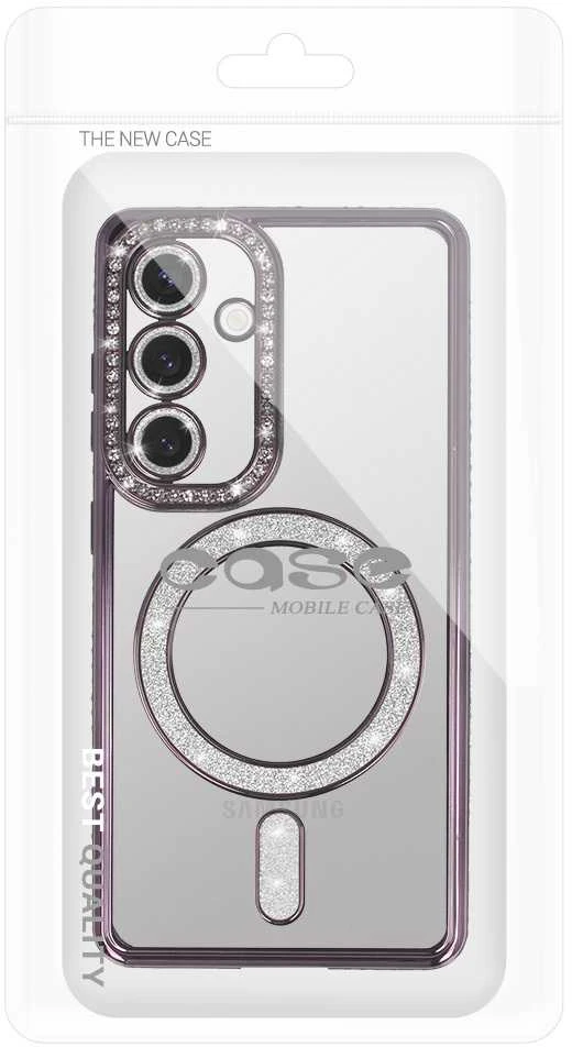 Fusion Accessories Tel Protect Bling Magsafe dėklas skirtas Samsung Galaxy S26 violetinės spalvos