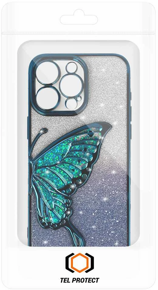 Tel Protect Butterfly Vanduo dėklas skirtas Apple iPhone 12 Pro mėlynos spalvos