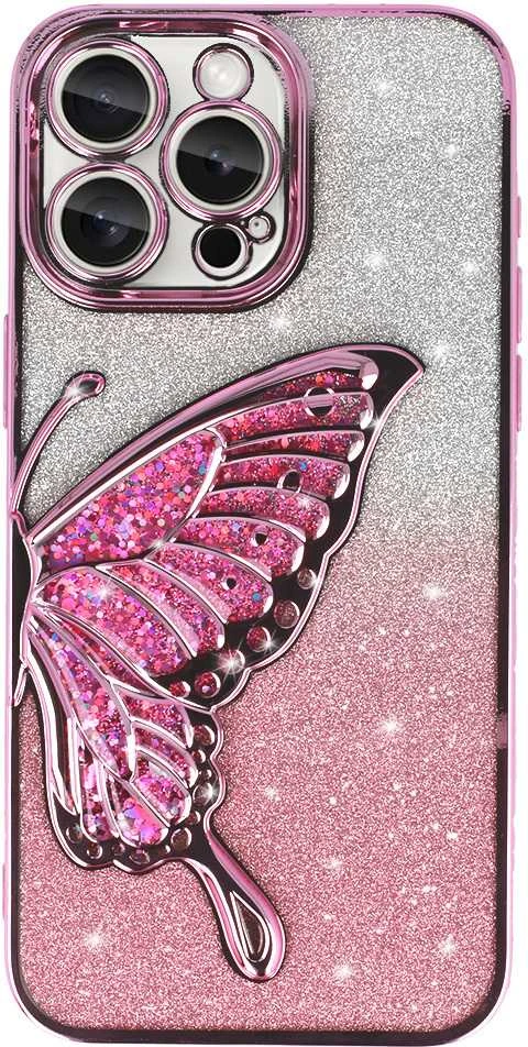 Tel Protect Butterfly Vanduo dėklas skirtas iPhone 16 Plus rožinės spalvos