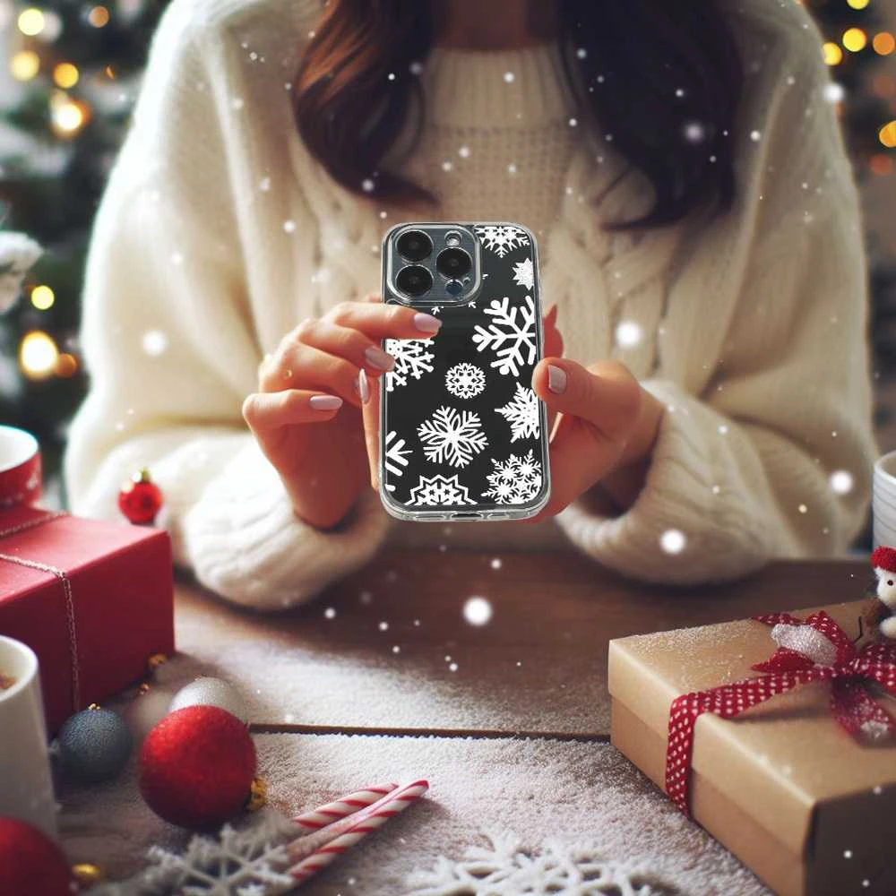 Tel Protect Christmas Clear dėklas skirtas Apple iPhone 15 Pro Max Design 4