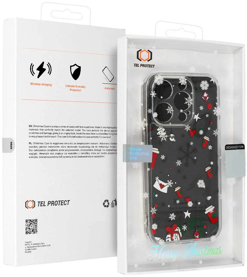 Tel Protect Christmas Clear dėklas skirtas Apple iPhone 11 Design 3
