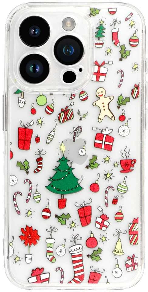 Tel Protect Christmas Clear dėklas skirtas Apple iPhone 14 Design 2
