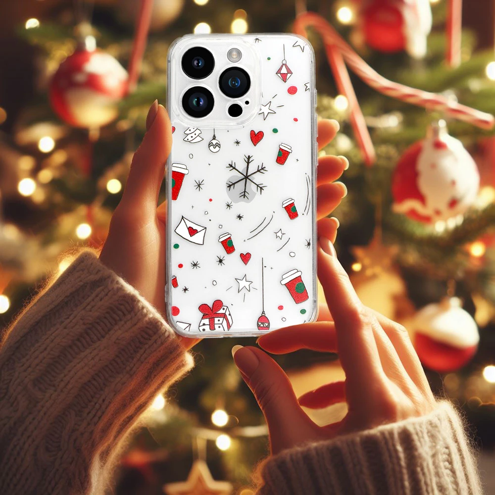 Dėklas TEL PROTECT Christmas Clear Case for Iphone 13 Design 3