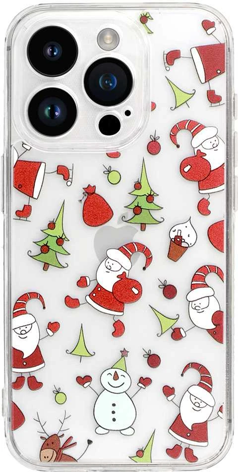 Tel Protect Christmas Clear dėklas skirtas Apple iPhone 14 Design 1