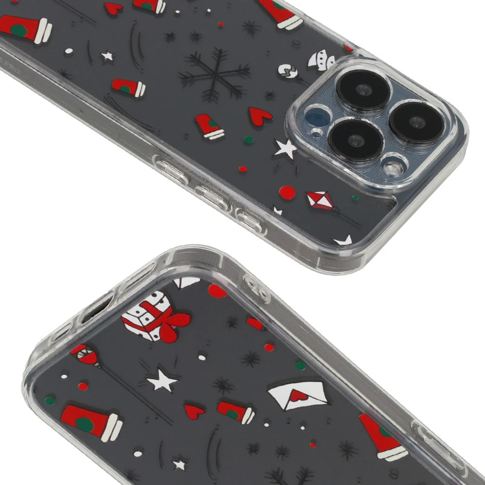 Dėklas TEL PROTECT Christmas Clear Case for Iphone 13 Design 3