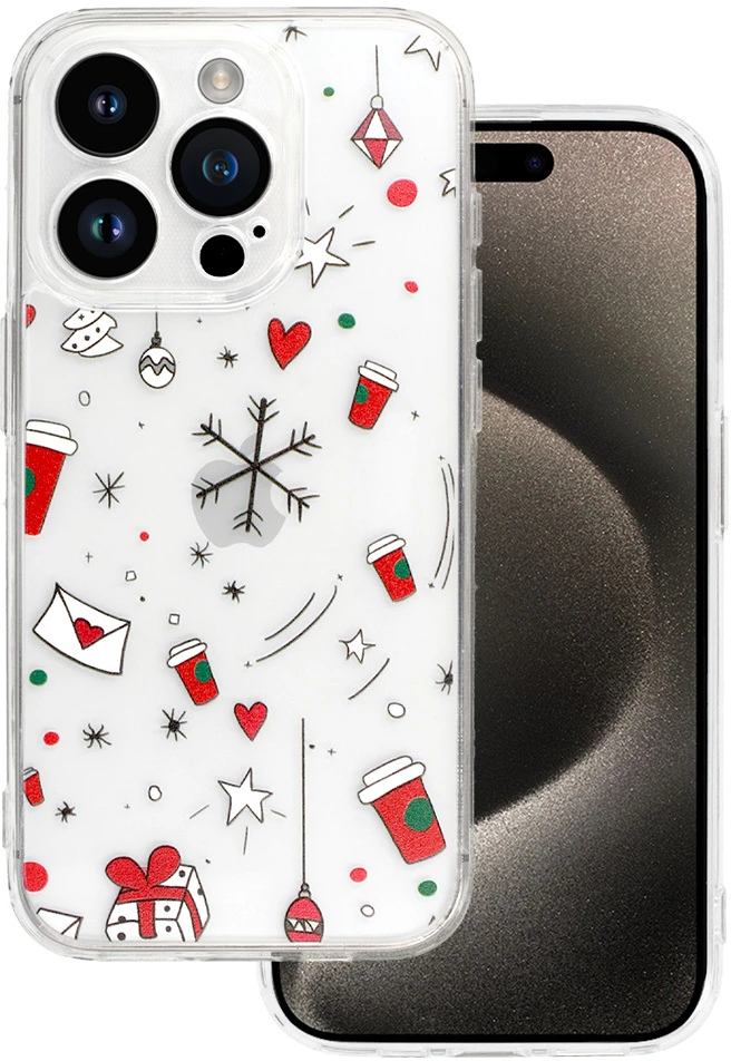 Dėklas TEL PROTECT Christmas Clear Case for Iphone 13 Design 3