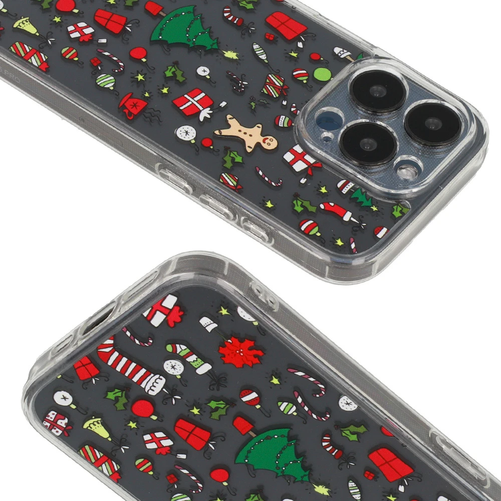 Dėklas TEL PROTECT Christmas Clear Case for Iphone 16 Design 2