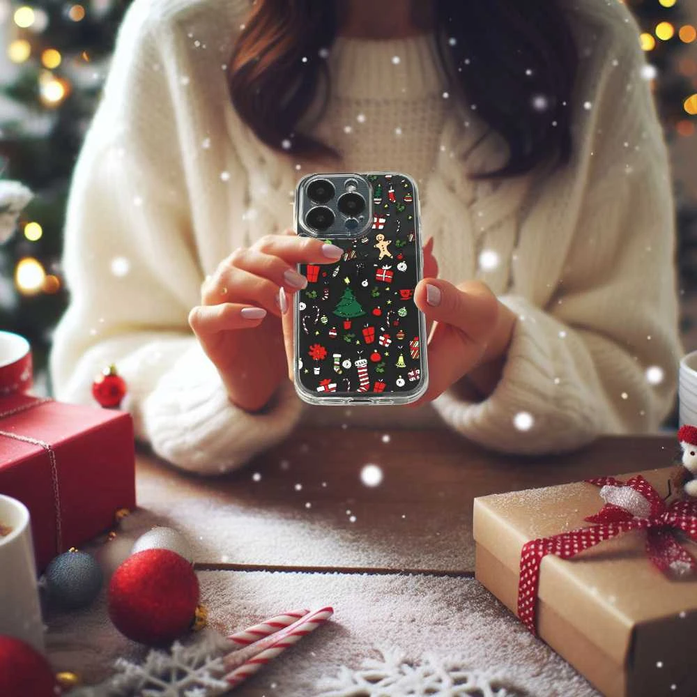Tel Protect Christmas Clear dėklas skirtas Apple iPhone 14 Design 2