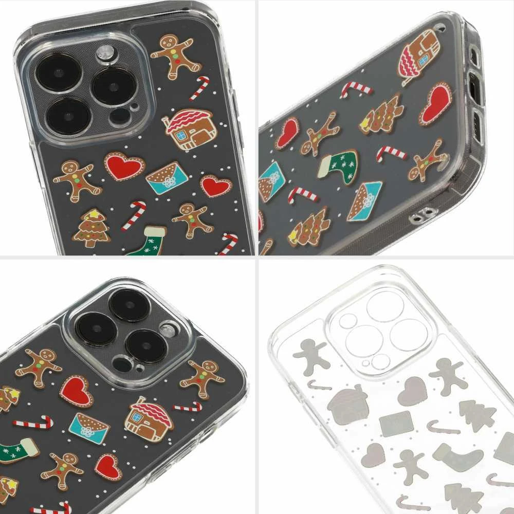 TEL PROTECT Christmas dėklas skirtas Samsung S23 FE Design 2 skaidrus