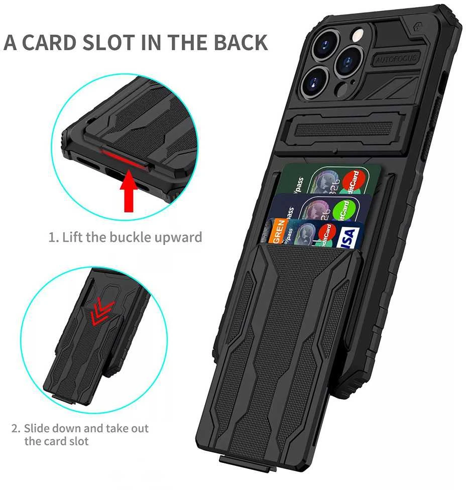 Tel Protect Combo dėklas skirtas Xiaomi Redmi Note 11 Pro/Note 11 Pro 5G juodos spalvos