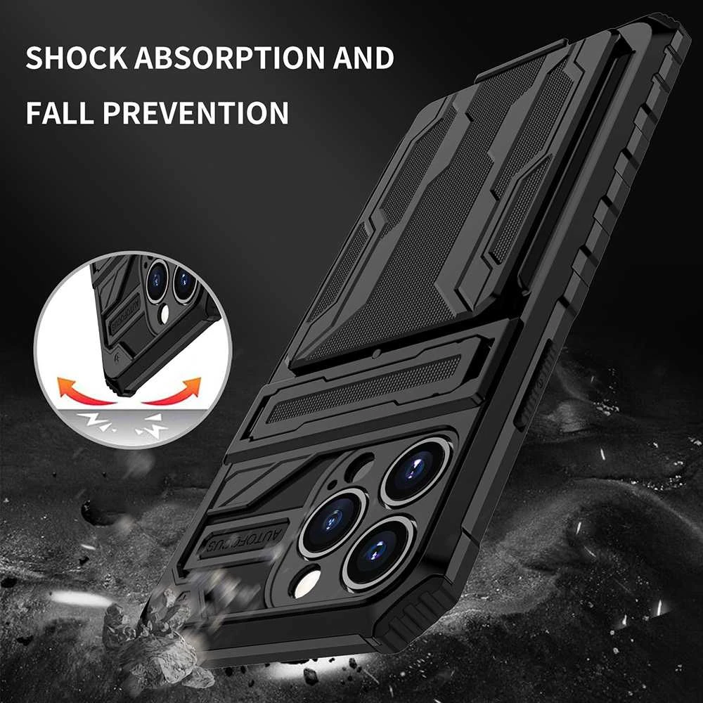 Tel Protect Combo dėklas skirtas Xiaomi Redmi 10 juodos spalvos