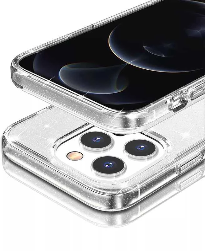 Fusion Accessories Tel Protect Crystal Glitter dėklas skirtas Samsung Galaxy S26 sidabro spalvos