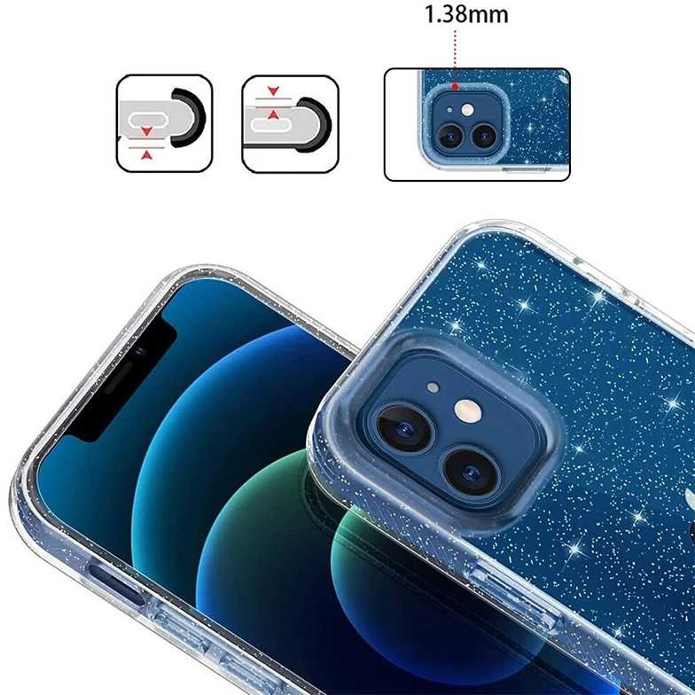 Fusion Accessories Tel Protect Crystal Glitter dėklas skirtas Samsung Galaxy S26 sidabro spalvos