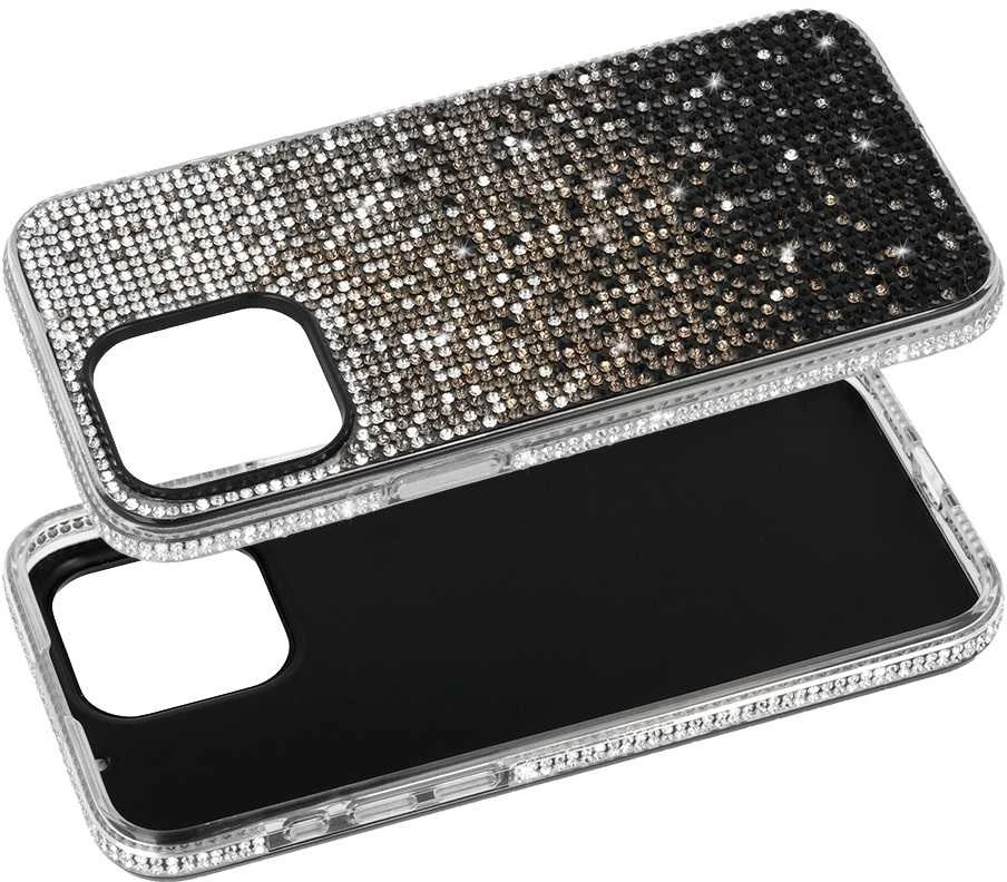 Tel Protect Diamond dėklas skirtas Apple iPhone 15 Plus dėklas juodos spalvos