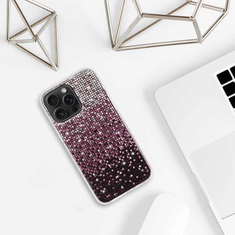 Tel Protect Diamond dėklas skirtas Samsung Galaxy A15 4G/5G burgundy