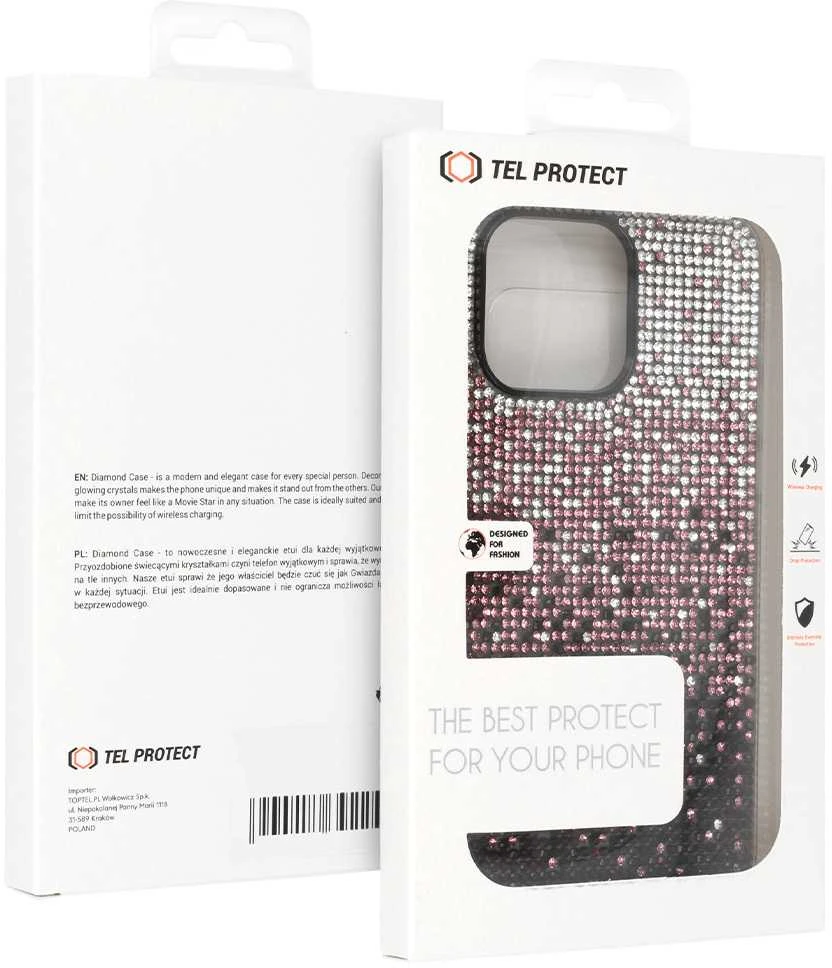 Tel Protect Diamond dėklas skirtas Samsung Galaxy A34 5G burgundy