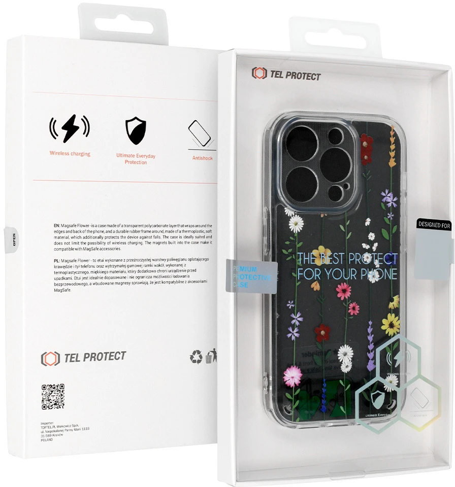 Dėklas Tel Protect Flower skirtas Apple iPhone 15 Pro design 4