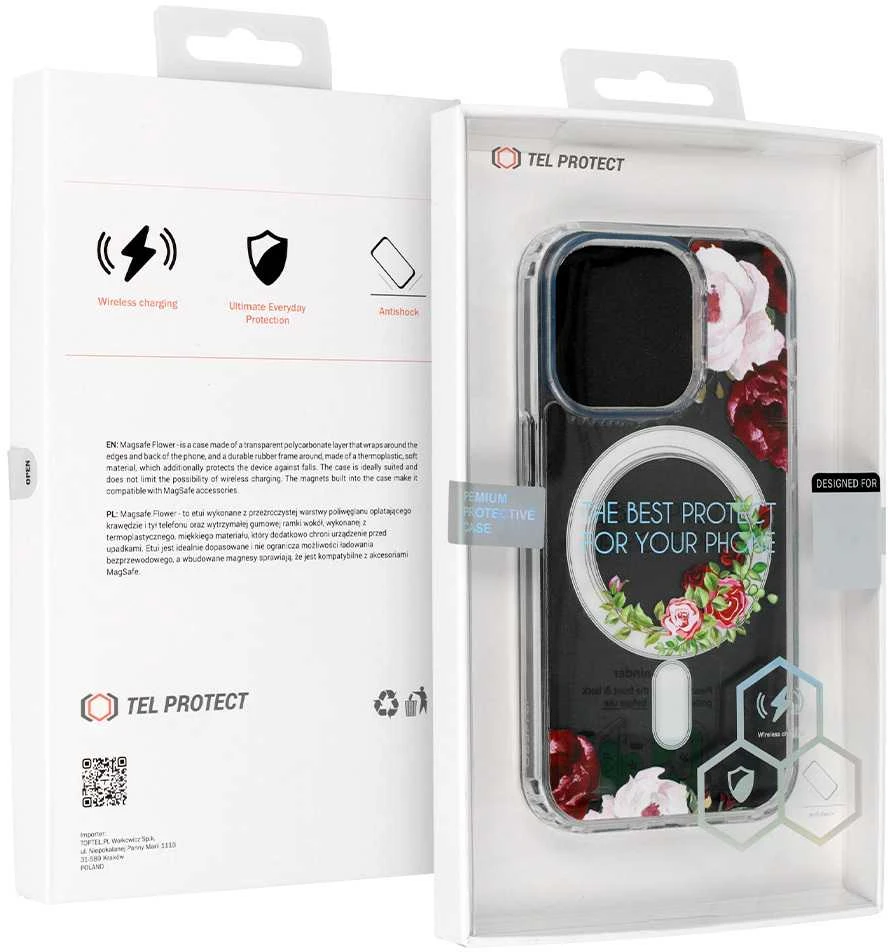 Tel Protect Flower Magsafe dėklas skirtas Apple iPhone 11 Pro Max design 2