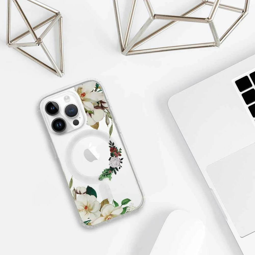 Tel Protect Flower Magsafe dėklas skirtas Apple iPhone 14 design 3