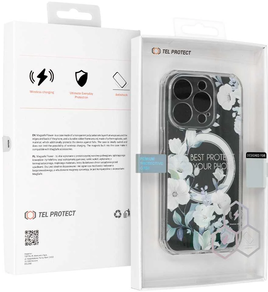 Tel Protect Flower Magsafe dėklas skirtas Apple iPhone 12 design 4
