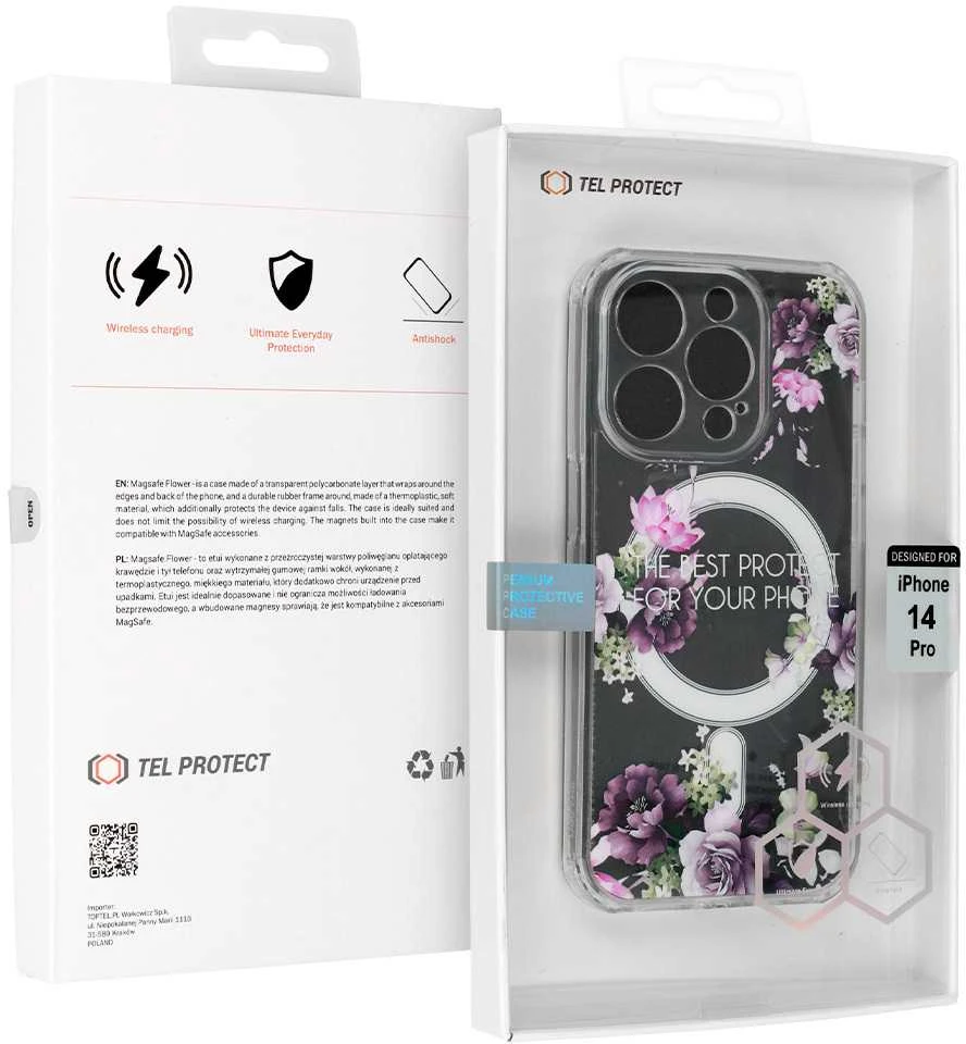 Tel Protect Flower Magsafe dėklas skirtas Apple iPhone 13 design 7