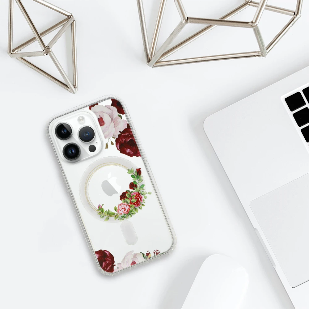 Tel Protect Flower Magsafe dėklas skirtas Apple iPhone 16 design 2
