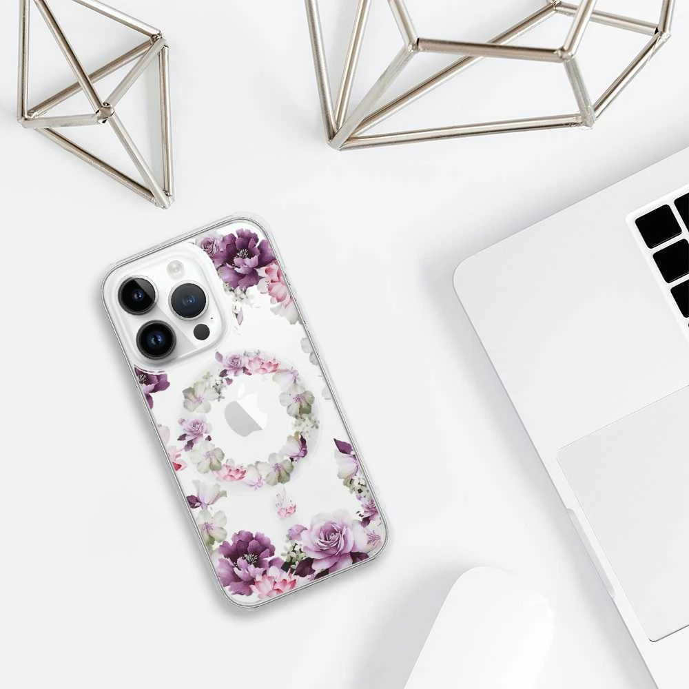 Tel Protect Flower Magsafe dėklas, skirtas iPhone 12, dizainas 6