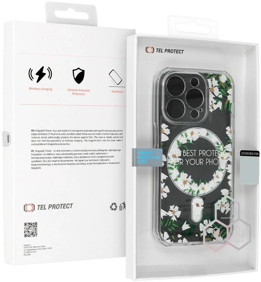 Dėklas „Tel Protect Flower Magsafe“ sijonas „Apple iPhone 15 Plus“ dizainui 5