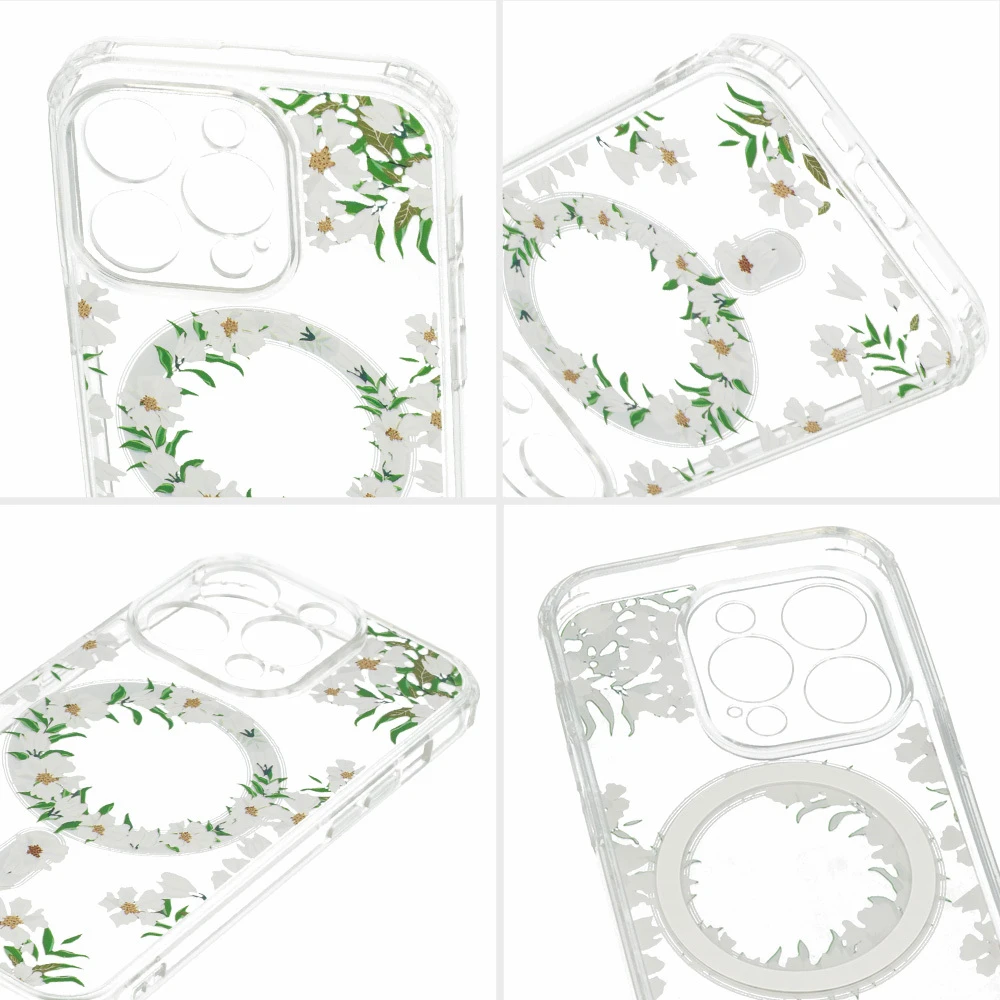 Dėklas „Tel Protect Flower Magsafe“ sijonas „Apple iPhone 15 Plus“ dizainui 5