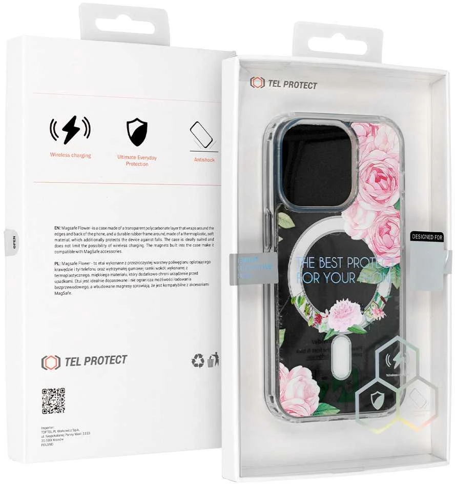 Tel Protect Flower Magsafe dėklas skirtas Apple iPhone 12 design 1