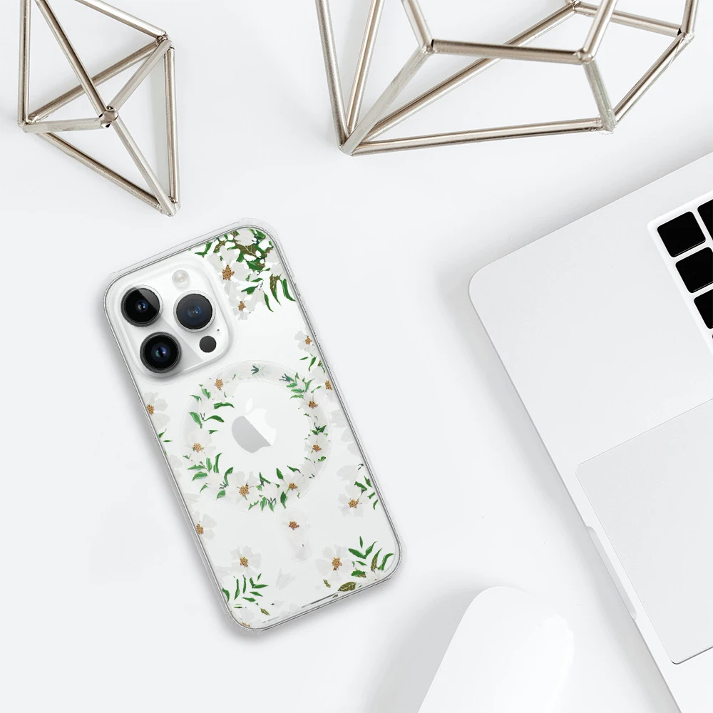 Dėklas „Tel Protect Flower Magsafe“ sijonas „Apple iPhone 15 Plus“ dizainui 5