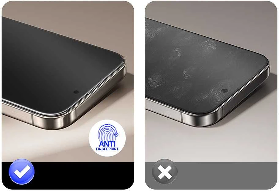 Tel Protect Full Glue 6D Matt Apsauginis stiklas skirtas Iphone 17 Pro Juodas