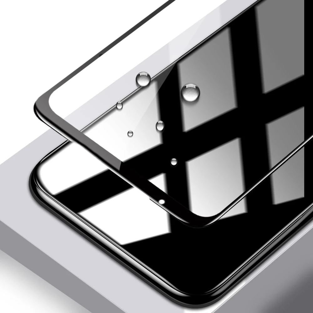Tel Protect Full Glue 6D Tempered Glass skirtas SAMSUNG GALAXY S22/S23 Juodas (with fingerprint unlock) – 10 PACK