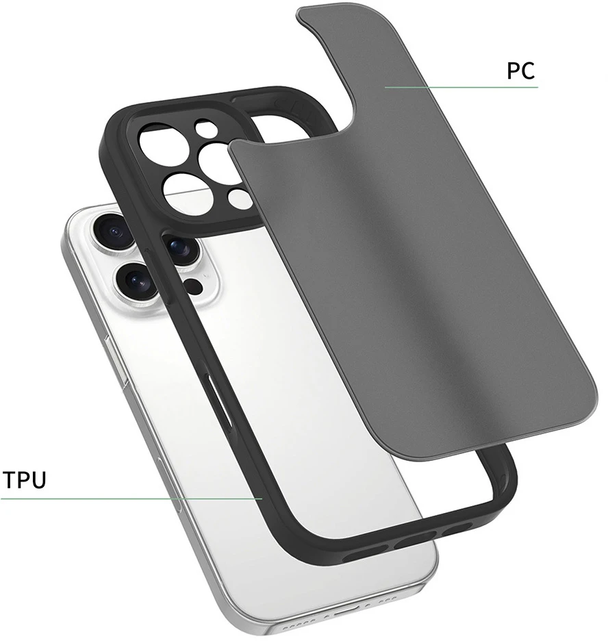Dėklas Toptel Full Matte Mag Cover skirtas Honor Magic 8 Pro juodos spalvos
