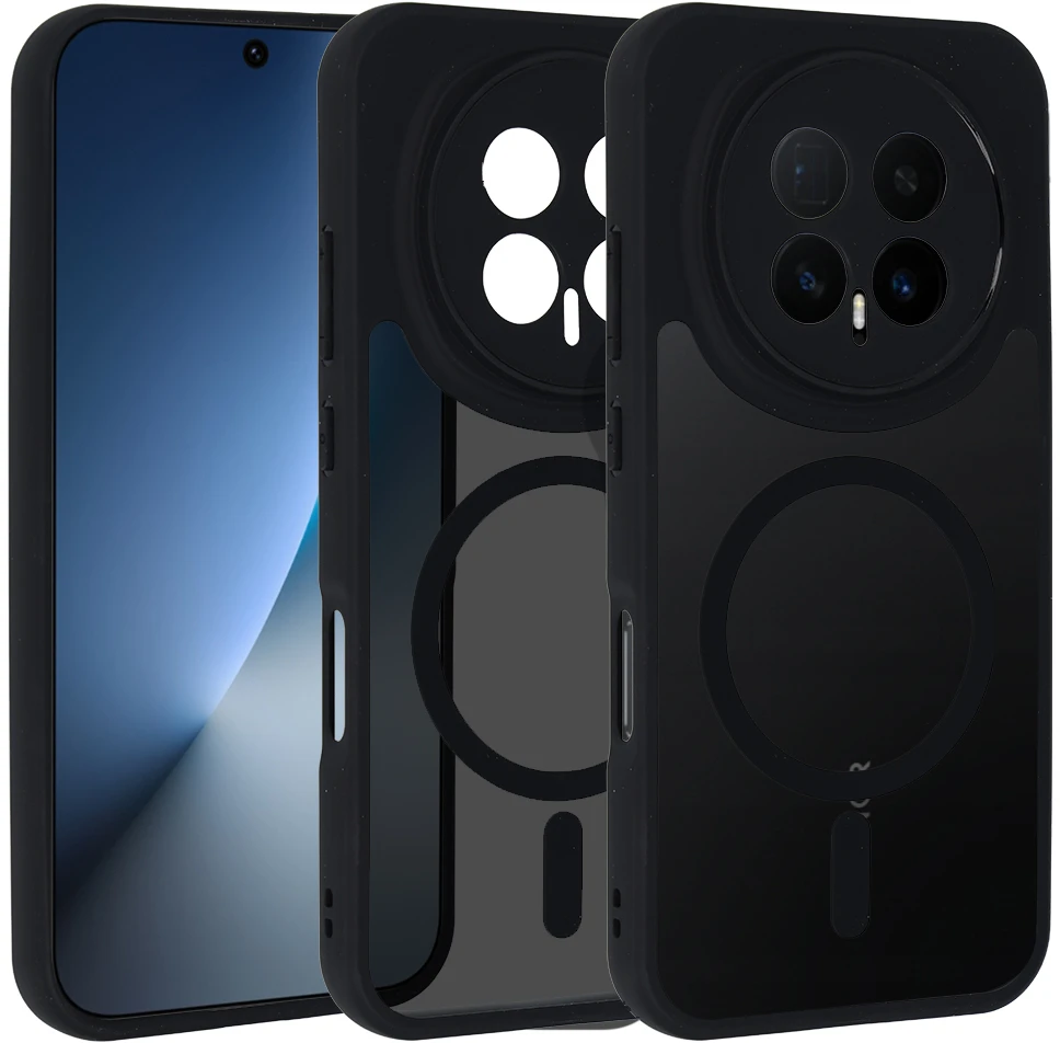 Dėklas Toptel Full Matte Mag Cover skirtas Honor Magic 8 Pro juodos spalvos