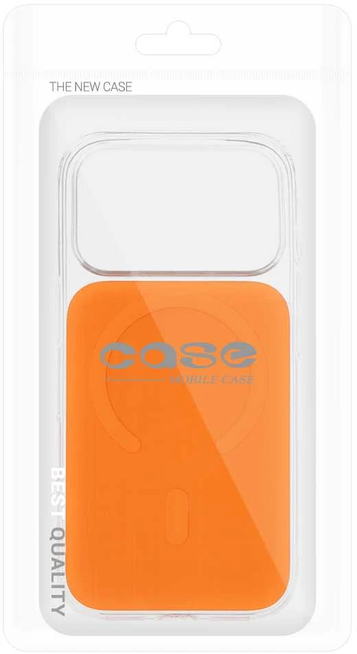 Fusion Accessories Tel Protect Glossy Magsafe dėklas skirtas Apple iPhone 15 oranžinės spalvos