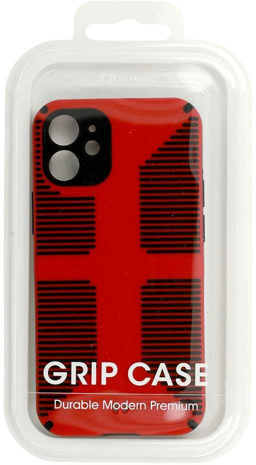 Tel Protect Grip dėklas skirtas iPhone 13 Pro Max Raudona