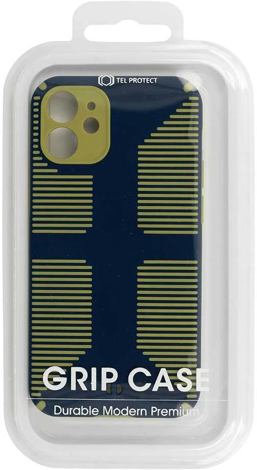 Tel Protect Grip dėklas skirtas Apple iPhone 13 Pro Max mėlynos spalvos