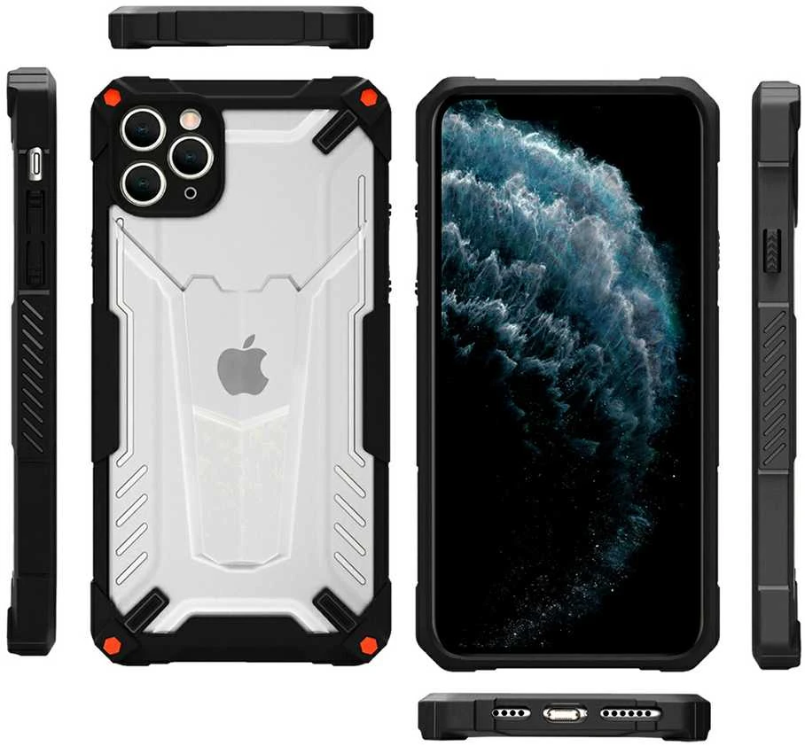 Tel Protect Hybrid dėklas skirtas iPhone 11 Pro juodos spalvos