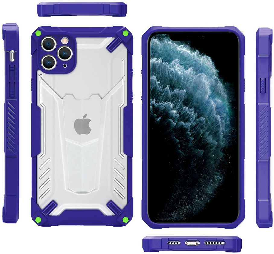 Tel Protect Hybrid dėklas skirtas Apple iPhone 13 mėlynos spalvos