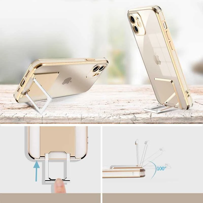Tel Protect Kickstand Luxury dėklas skirtas Apple iPhone 11 Pro Max rožinės spalvos