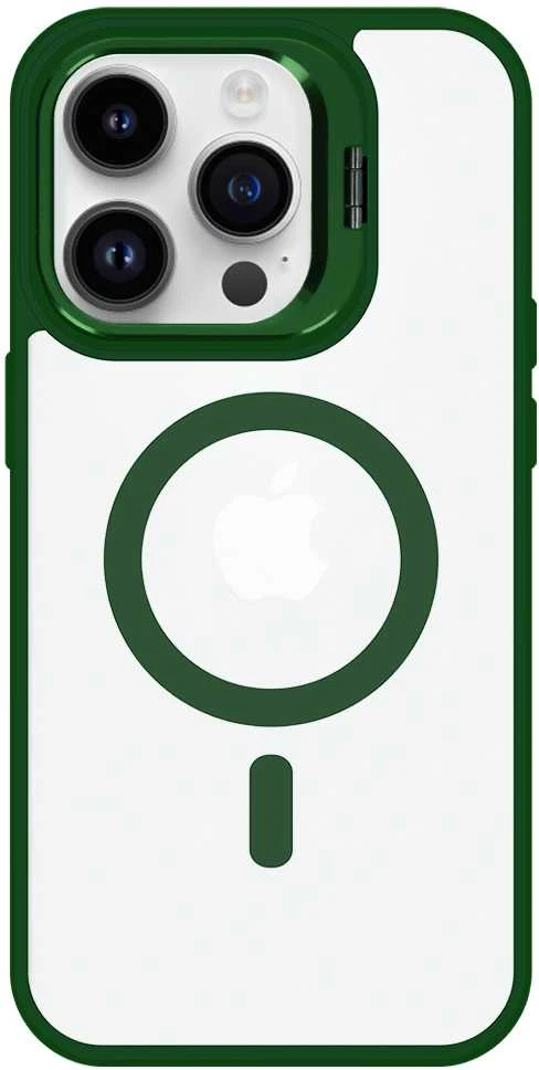 Tel Protect Kickstand Magsafe dėklas skirtas Apple iPhone 14 Pro žalios spalvos