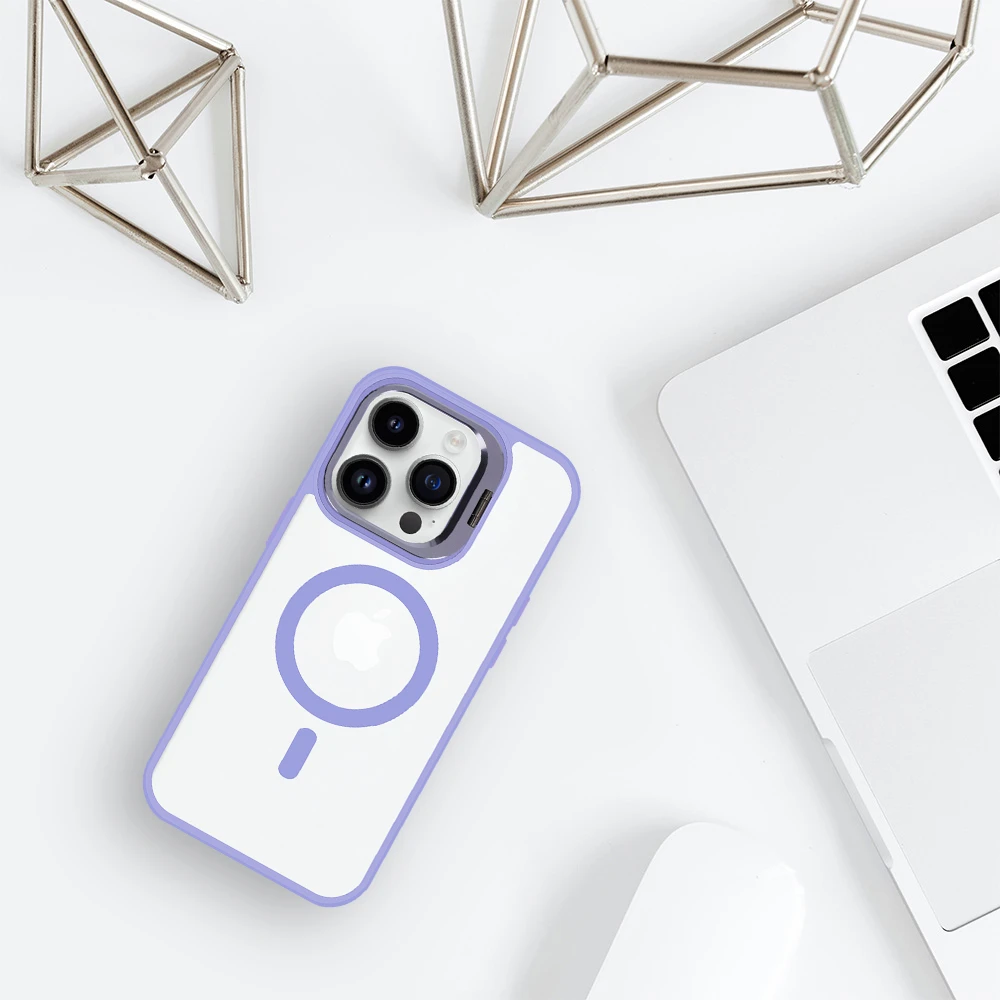 Tel Protect Kickstand MagSafe dėklas, skirtas iPhone 11, šviesiai violetinė
