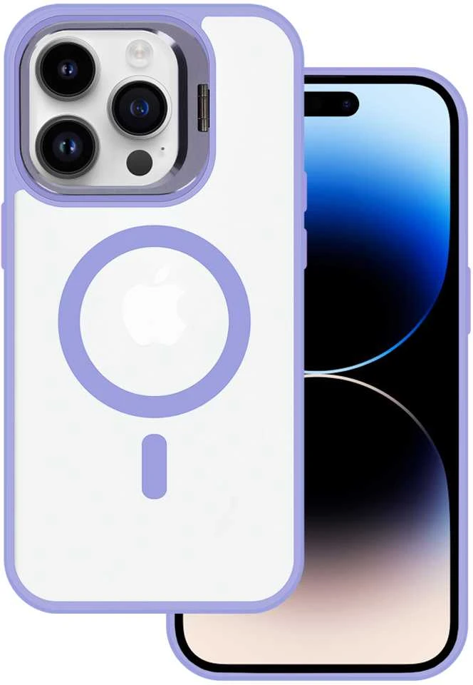 Tel Protect Kickstand Magsafe dėklas skirtas Apple iPhone 13 Pro light violetinės spalvos