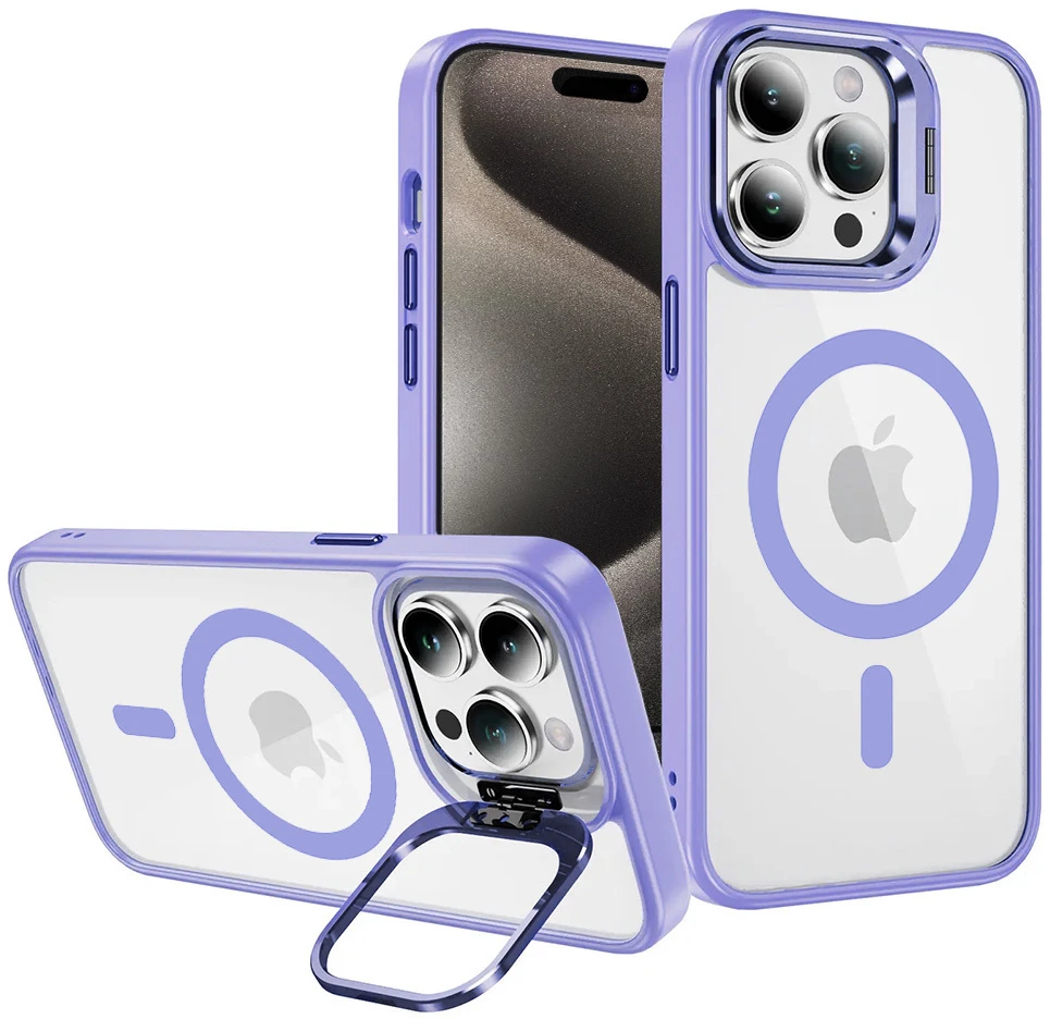 Tel Protect Kickstand MagSafe dėklas, skirtas iPhone 11, šviesiai violetinė