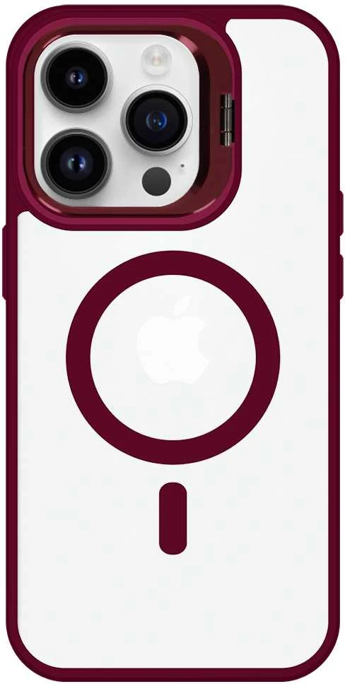 Tel Protect Kickstand Magsafe dėklas skirtas Apple iPhone 11 burgundy